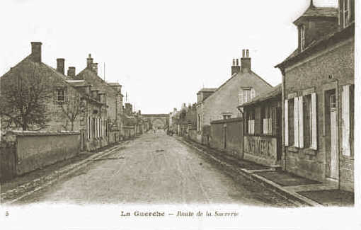 Carte postale La Guerche route de la Sucrerie